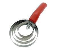 Sharplace Cepillo de Curry de 4 Anillos para El Cuidado de Caballos con Agarre Cómodo, Herramienta para El Desprendimiento de Pelo, Cepillo de Curry de Metal Pa, Rojo