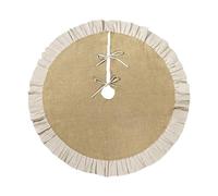 Sharplace Christmas Tree Skirt Decoración de de Navidad Tapete Redondo y Yute con Diseño Sencillo Resistente y Fácil de Colocar Adecuado para, 120cm