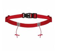 Sharplace Cinturón Ajustable para Correr con Hebilla Robusta sin Pinzas Porta Dorsal en Nylon Elástico Longitud Personalizable Detalles Reflectantes Adecuado, Rojo, Rojo