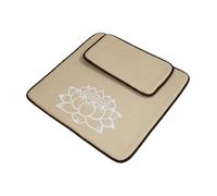 Sharplace Cojín de Meditación, Almohadón para Sentarse, Cojín de Suelo para Mamás, para Al Aire Libre, Dormitorio, Caqui, 80x80cm