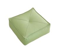 Sharplace Cojín de Suelo, Cojín Cuadrado de Suelo, PU, cojín de Meditación, Cojín para para Uso Interior Y Exterior, Lectura en Casa, Verde Claro, Individual