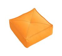 Sharplace Cojín de Suelo, Cojín Cuadrado de Suelo, PU, cojín de Meditación, Cojín para para Uso Interior Y Exterior, Lectura en Casa, Naranja, Individual