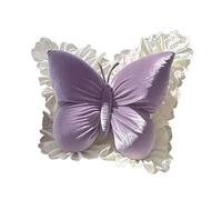 Sharplace Cojín Mariposa Almohada Decorativa para Sofá Y Cama Cojín de Soporte Lumbar Y Almohadilla de Asiento Suave Adecuado para Decoración del Hogar Y Oficin, Violeta, Individual