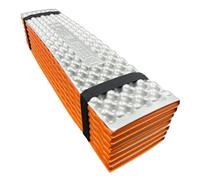 Sharplace Colchoneta de Camping de Espuma IXPE Compacta con Película de Aluminio Aislante y Soporte Cómodo para Terrenos Irregulares Adecuada para Excursiones Campamentos Picnics Relajación, Naranja