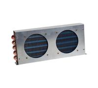 Sharplace Condensador para Refrigerador, Radiador de Refrigeración Por Aire, Intercambiador de de Tubo de Cobre Compacto, Pequeño Y Resistente para Equipo, 380x160x55mm