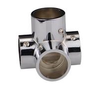 Sharplace Conector de tubo redondo para tubo de 1 pulgada y 25 mm, montaje en tubo, para tendedero, 4 Maneras