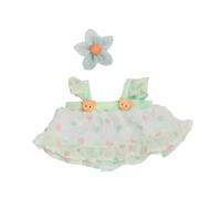 Sharplace Conjunto de 2 Piezas de Vestido de Princesa para Muñecas con Horquilla de Flores, Ideal para Muñecas de 20 Cm año, Verde