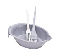 Sharplace Conjunto de color Herramienta de mezcla Profesional Coloración de cabello Cepillo de cerdas suaves, Gris