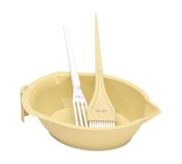 Sharplace Conjunto de color Herramienta de mezcla Profesional Coloración de cabello Cepillo de cerdas suaves, Amarillo