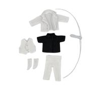 Sharplace Conjunto de Ropa Y Accesorios para Muñecas a Escala 1:12. Traje Completo Hecho a Mano para Figuras de 6 Pulgadas. Regalos de año, Blanco 6 Piezas