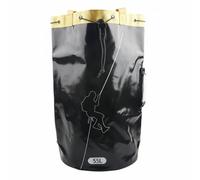 Sharplace Contenedor de Escalada Exterior Mochila Transportadora Cuerda Deportiva Cilindro Ventilación Material PVC Adecuada para Exteriores Rutas de Alpinismo, Negro, Negro, 55L