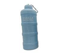 Sharplace Contenedor de Proteína Dispensador de Polvo Recipiente Apilable Bote para Suplementos de Capas a Prueba de Fugas Adecuado para Gimnasio Y Viajes, Azul, Individual