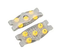 Sharplace Crampones para Zapatos Y Botas, Resistentes Al Desgaste, Antideslizantes, con Cinco Clavos, Portátiles, de TPE, Adecuados para Caminar, Escalar Y Acam, Blanco