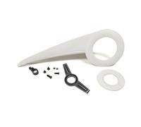Sharplace Cubierta de Cadena para Bicicleta Protector Engranaje Plato Guardia Transmisión Carcasa Cuerpo Largo Estética Moderna, Array, 908 Blanco, 32-38 Dientes