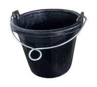 Sharplace Cubo de Goma para Pienso con Asa, Portátil para Jardín, Caballos, Perros Y Corral.