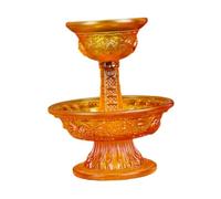 Sharplace Cuenco de Altar con Forma de Copa Ritual, Plato para Servir, Recipiente para Ofrendas Budistas Tibetanos