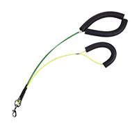Sharplace Cuerda de de Acero Inoxidable con Lazo, Soporte para, Sujeción para El Aseo de Perros, Colores Opcionales, Amarillo + Verde