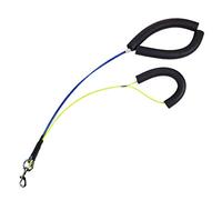 Sharplace Cuerda de de Acero Inoxidable con Lazo, Soporte para, Sujeción para El Aseo de Perros, Colores Opcionales, Amarillo + Azul