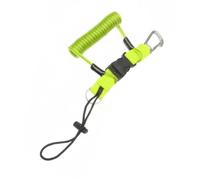 Sharplace Cuerda de de Buceo con Núcleo Interno de Acero Inoxidable Lanyard Elástico Extensible Hebilla Lateral de Liberación Correa Multifuncional Adecuada, Amarillo, Metal