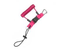 Sharplace Cuerda de de Buceo con Núcleo Interno de Acero Inoxidable Lanyard Elástico Extensible Hebilla Lateral de Liberación Correa Multifuncional Adecuada, Rosa, Metal