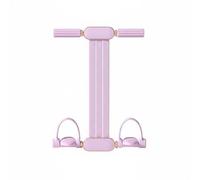 Sharplace Cuerda de Entrenamiento de Resistencia Compacta con Pedal Banda Elástica Cuerda de Ejercicio Tensor Portátil Fácil de Guardar para Rutinas Diarias Adecuada para Casa Oficina Viajes, Rosa