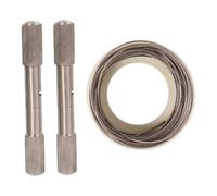 Sharplace de Alambre para Descornar Y Herramienta para Quitar El Mango, Práctica de Cuerda de Bolsillo Portátil de Acero Inoxidable para Caminatas, Longitud 15m