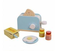 Sharplace de Juguete de Madera para Niños con Ranura y Perilla Lateral Cocina Infantil Calentador Simulado Acabado Liso Seguro Adecuada para Juego de rol Aula, Madera Natural, Estándar