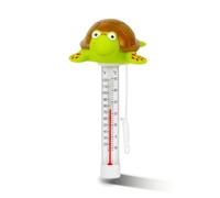 Sharplace de Piscina para Niños Flotante Medidor de Temperatura Indicador de Baño Plástico Sólido Tubo Transparente con Indicador Rojo con Cordón para Evitar