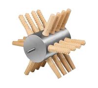 Sharplace Desplumadora de Pollo Herramienta para Aves Máquina Quitaplumas Accesorio de Taladro con Dedos Metálicos Y Elásticos Adecuada para Granjas Criaderos P, 24 Dedos Grandes