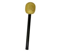 Sharplace Disfraz de Canto Falso, Juguete de Utilería, Espectáculo de Actividades, Grabación para El Día de, Juguete, Regalos para Niñas Y Niños, Negro de Oro