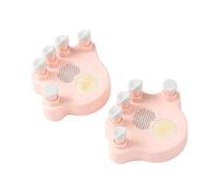 Sharplace Dispositivo de Entrenamiento de Dedos para Piano de 2 Piezas con Entrenador de Agarre de Mano Y Efecto de Sonido, Ayuda para Ejercicios, Herramienta D, Rosa