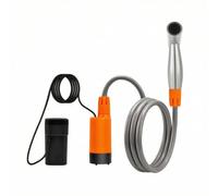 Sharplace Ducha Eléctrica Portátil Ducha de Camping Ducha de Viaje Bomba Sumergible Kit Completo Recargable USB Material PVC Adecuada para Acampada Playa Lavado de Mascotas Jardín