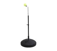 Sharplace Entrenador de Tenis de con Poste Telescópico Base Pesable 10kg Cuello de Acero con Resorte Bola de Tenis Auténtica Adecuado para Práctica en Casa, Protector Fijo