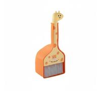 Sharplace Escoba Infantil Juego Simulado Cepillo Recogedor Mini Herramienta Educativa Material Adecuado para Niños Desarrollo de Responsabilidad Juegos Familiares , Amarillo Naranja