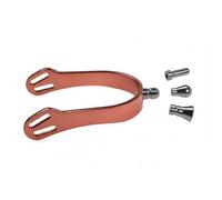 Sharplace Espuelas de Equitación con Correas Intercambiables para Botas Diseño Ergonómico Material de Aleación Ligera Adecuadas para Entrenamiento Competición Adultos Hombres y Mujeres , Oro Rosa