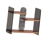 Sharplace Estante de Almacenamiento para Tazas Que Ahorra Espacio, de Varios Niveles, Ideal para Guardar Vasos de Agua O Tazas de Café: Perfecto para La Sala de, Nogal Negro, tal como se describe