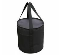 Sharplace Estuche Exterior de Almacenamiento para Utensilios Bolsa de Camping Organizador Cilíndrico Resistente al Agua y Polvo Adecuado para Senderismo Excursiones Picnic Viajes, 25x22cm