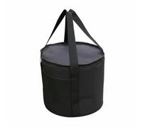 Sharplace Estuche Exterior de Almacenamiento para Utensilios Bolsa de Camping Organizador Cilíndrico Resistente al Agua y Polvo Adecuado para Senderismo Excursiones Picnic Viajes, 30x22cm