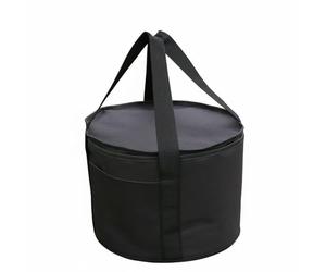 Sharplace Estuche Exterior de Almacenamiento para Utensilios Bolsa de Camping Organizador Cilíndrico Resistente al Agua y Polvo Adecuado para Senderismo Excursiones Picnic Viajes, 35x22cm