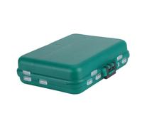 Sharplace Estuche Rígido Pequeño para Aparejos de Pesca, Impermeable, con Divisores Ajustables, Bandejas de Almacenamiento, Organizador de Anzuelos, Verde
