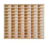 Sharplace Expositor de Pared para Coches de Juguete de Madera a Escala 1/60, Versátil Caja de Almacenamiento, Organizador de Figuras para Minimuñecas, sin Tapa