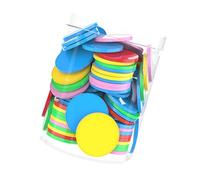 Sharplace Fichas de Conteo de 100 X 25 Mm, Contadores de Matemáticas para Niños, Accesorios, Ligeras, Multiusos, Educativas, con Caja de Almacenamiento, Vistoso