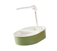 Sharplace Fuente Automática para Pájaros, Accesorios Espaciosos para Jaulas, Ducha Automática para Pájaros con Percha para Agapornis Y Periquitos, Cabezal rociador Blanco