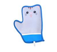 Sharplace Guante de Aseo para Gatos con Cepillo para Quitar El Pelo Suelto, Práctico Diseño de Gancho, Herramienta para Desenredar El Pelo de La Ropa de Animale, Patrón de Gato
