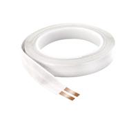Sharplace Hide Flat Audio Light String Power - Cable Ligero Y Práctico de 23 AWG para Configuraciones de Iluminación Montadas, 12 Mm X 1 M
