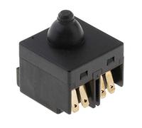 Sharplace Interruptor para Amoladora Botón Pulsador Accesorio Repuesto de Metal y Plástico Componente de Recambio Adecuado para Reparaciones, Negro