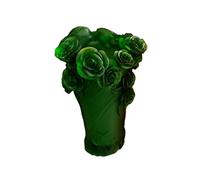 Sharplace Jarrón de Cristal Creativo Decorativo Florero para Arreglos Florales Funcional Adorno Transparente Moderno Adecuado para, Verde