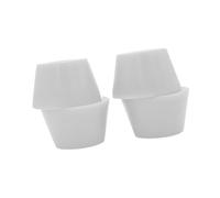 Sharplace Juego de 4 Bujes para Eje de Patineta, Bujes para Longboard, Rendimiento Estable, Suave, Portátil, Kit de Reparación de Amortiguadores, Blanco