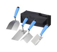 Sharplace Juego de 4 Llanas: Llana Plana, Llana Profesional para Juntas, Llanas de Esquina para Suelos de Baldosas de Hormigón Y Compuesto para Juntas