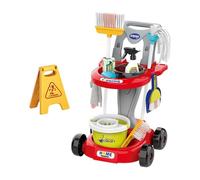 Sharplace Juego de Limpieza Infantil, Juguete para Barrer, Juguete Educativo para Niños, Juguetes de Limpieza Y Tareas Domésticas para Niños Y Niñas, Juguetes P, 19 Uds.
